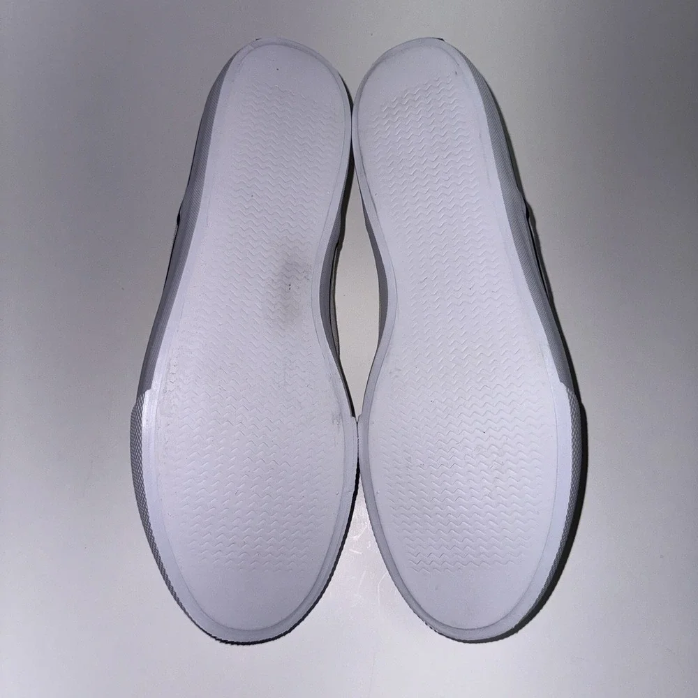 Sperry x Brooks Brothers Crest Slip On White Shoes Sneakers Men's US 10 UK 9